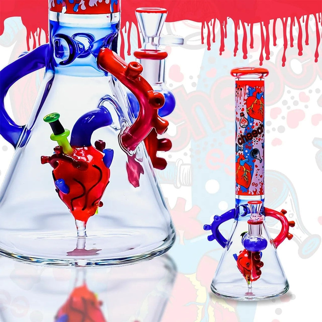 Cheech Glass Heartfelt Hits Beaker Bong