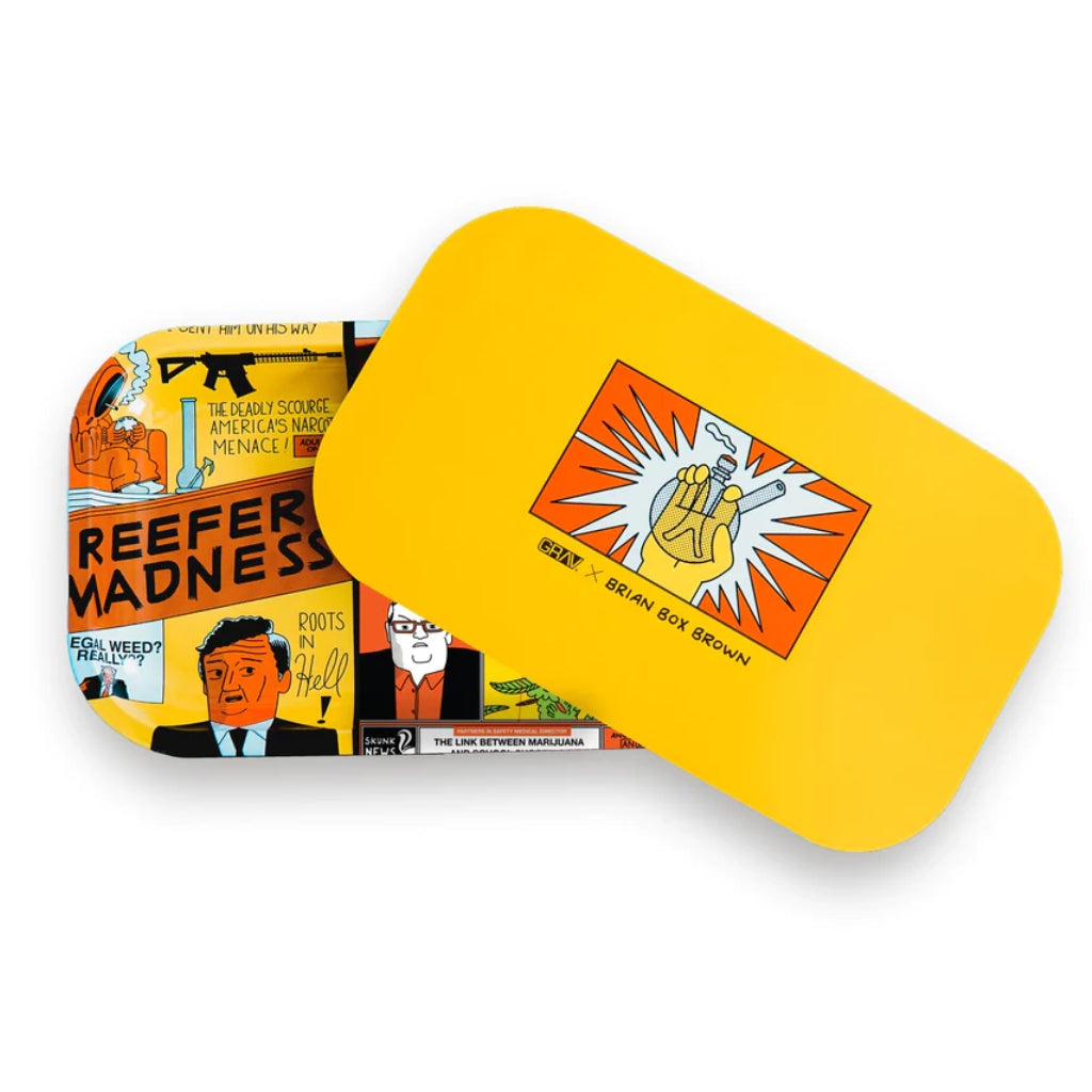 GRAV Brian Box Brown Rolling Tray Set