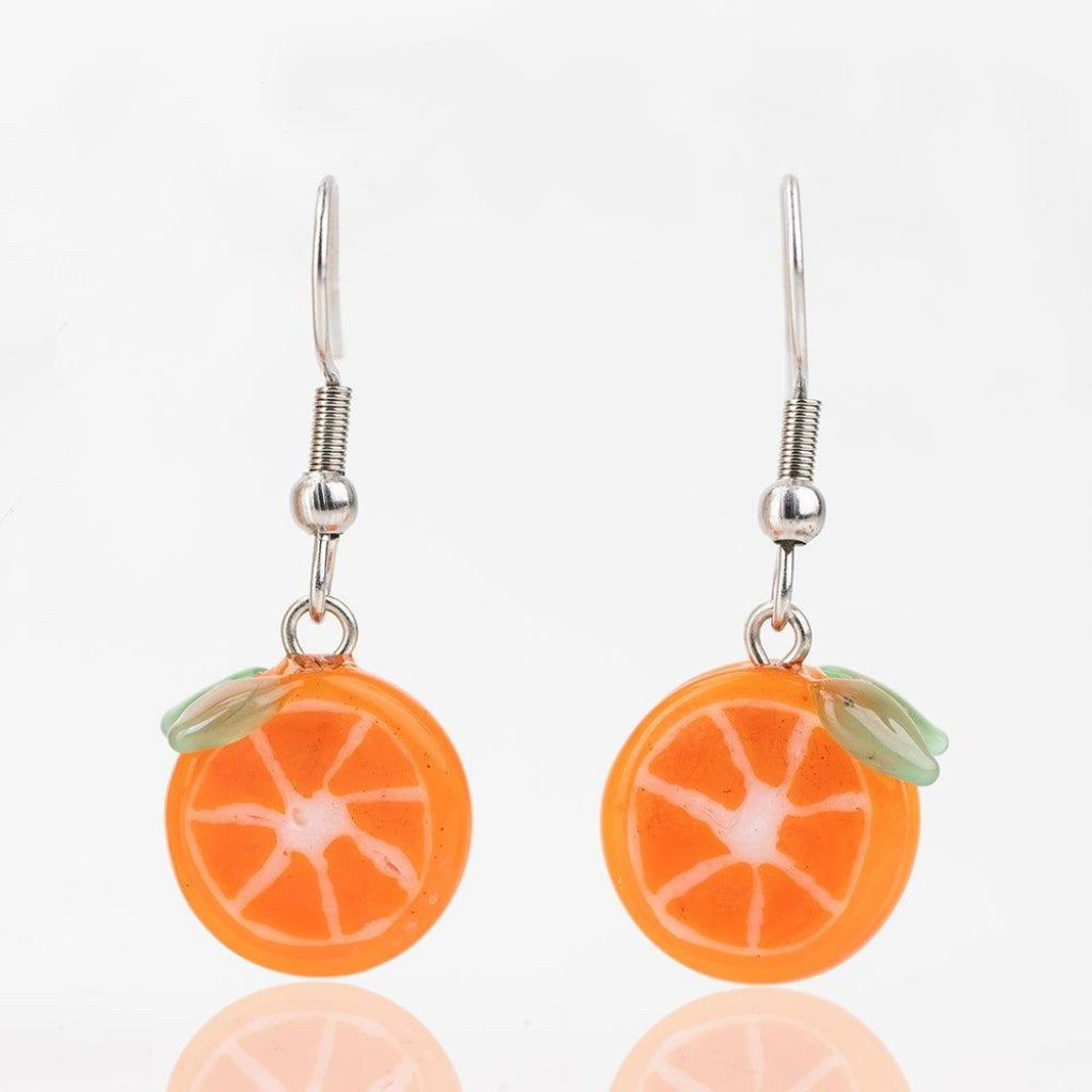 mmmelty Orange Slice Glass Earrings