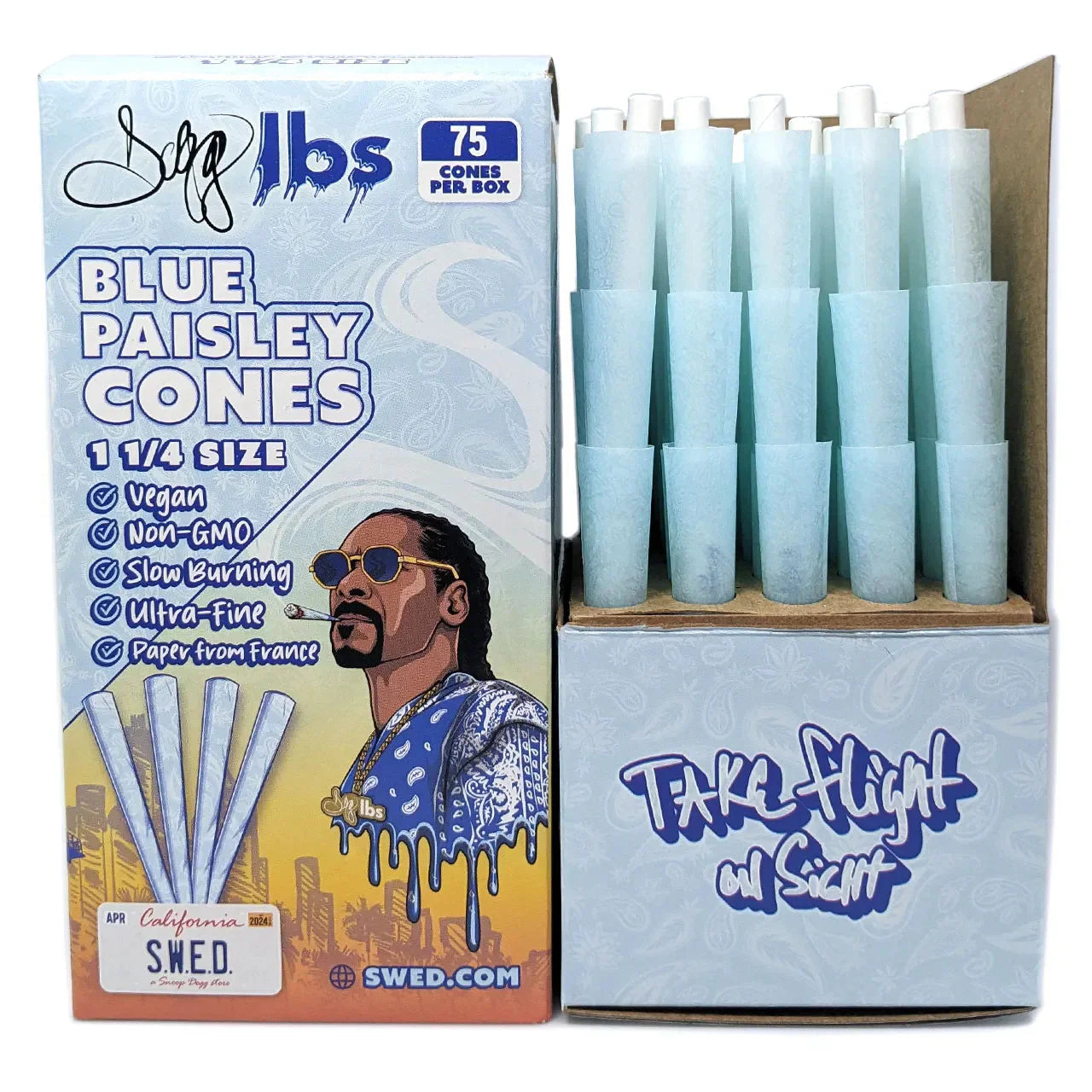 Dogg Lbs Blue Paisley Pre-Rolled Cones | 1-1/4"