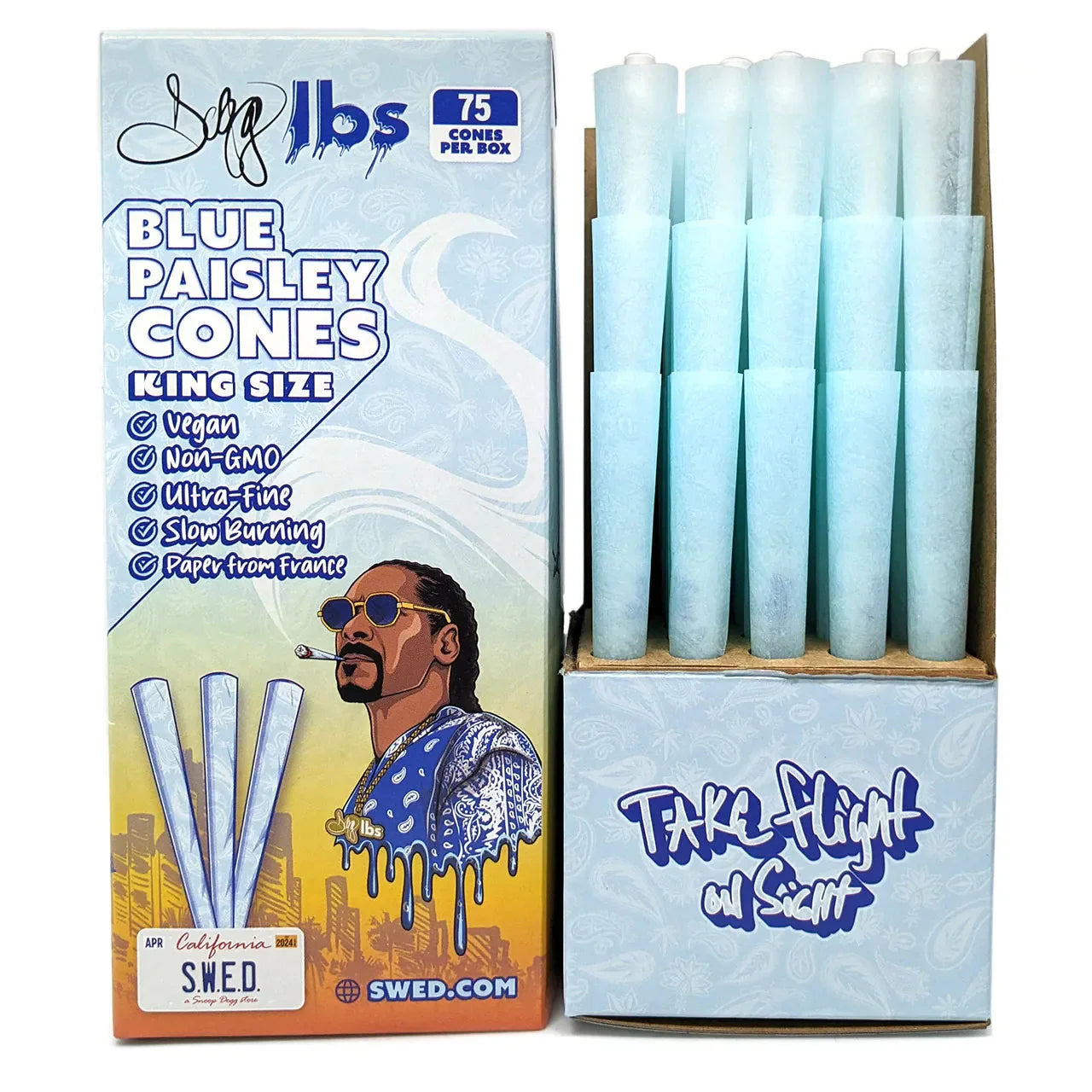 Dogg Lbs Blue Paisley Pre-Rolled Cones | King Size
