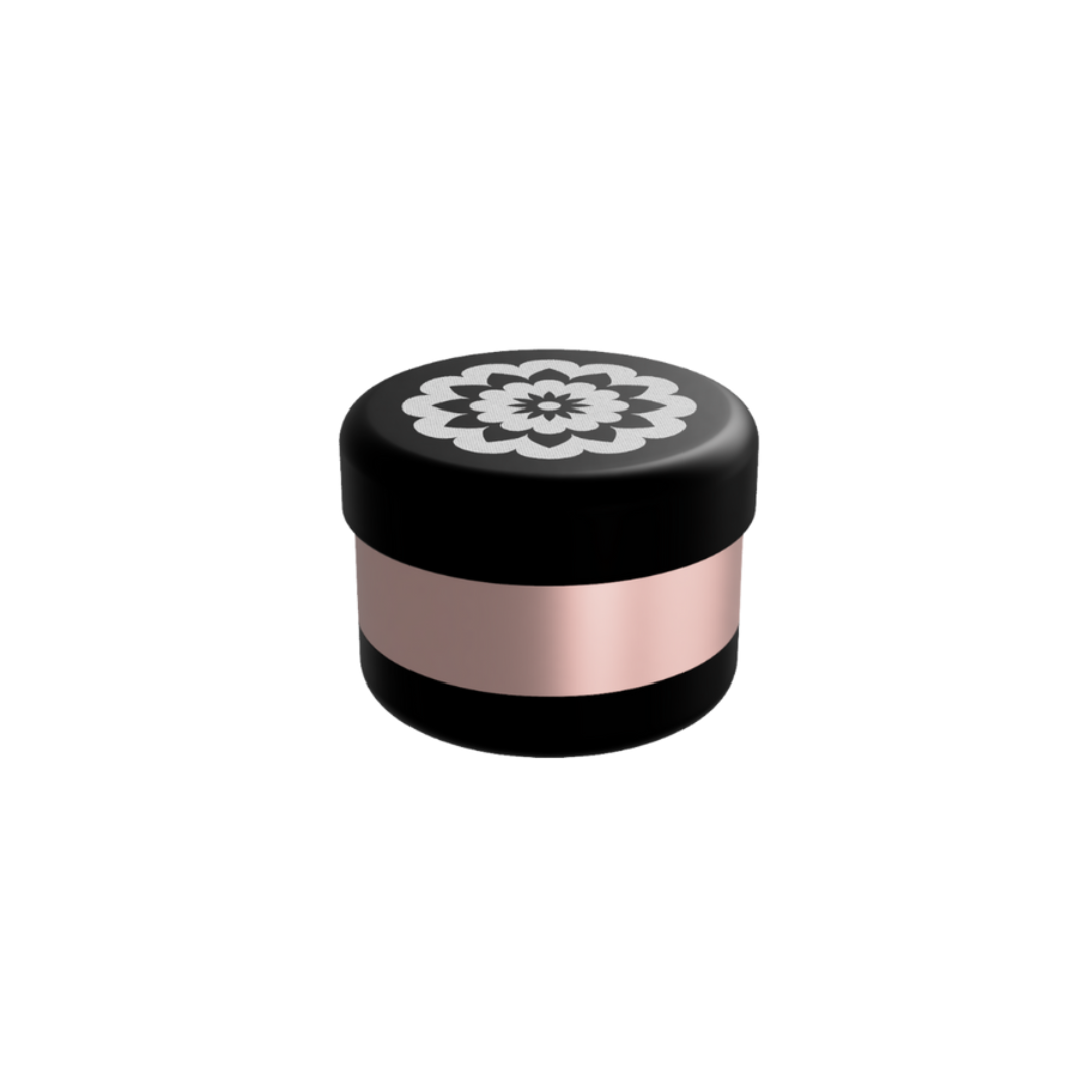 flower mill premium edition 3 piece herb grinder rose gold
