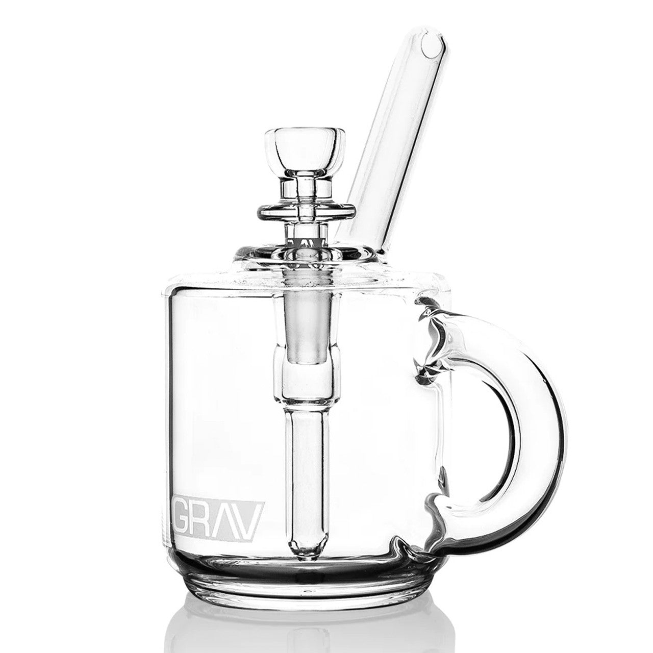 GRAV Coffee Mug Pocket Bubbler Mini Glass Water Pipe