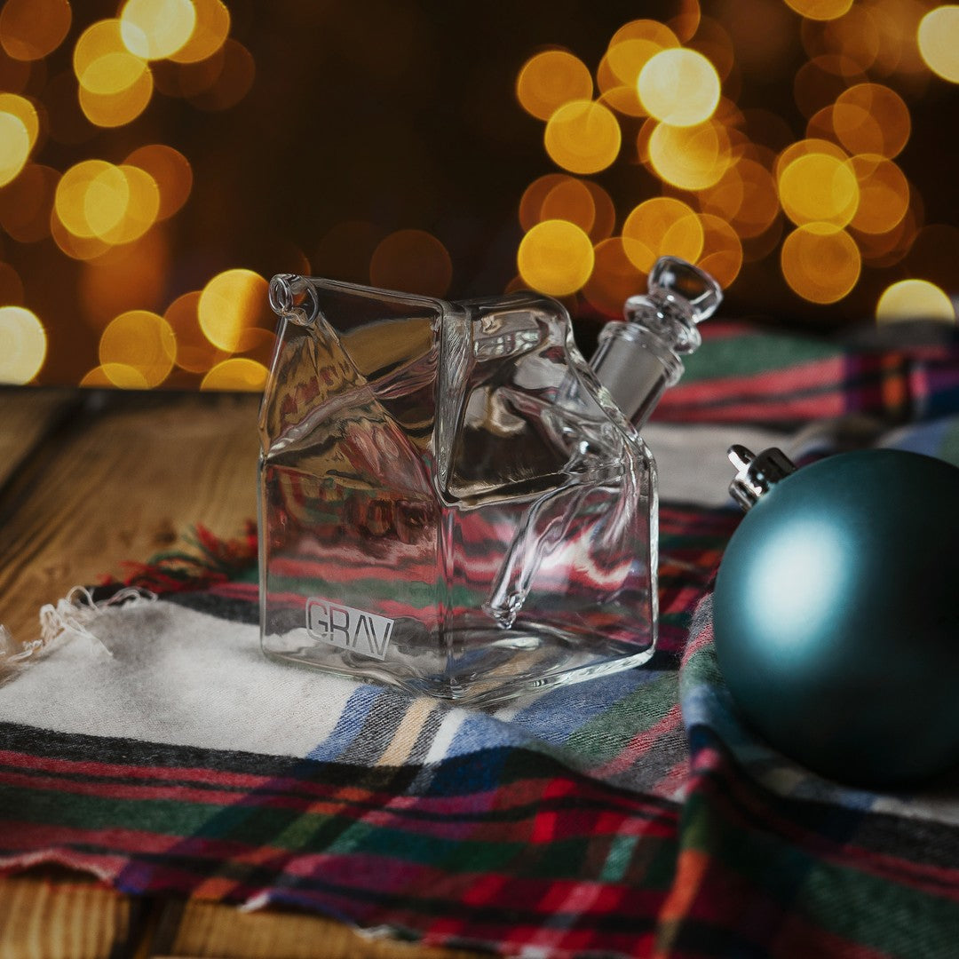 grav milk carton glass water pipe bubbler