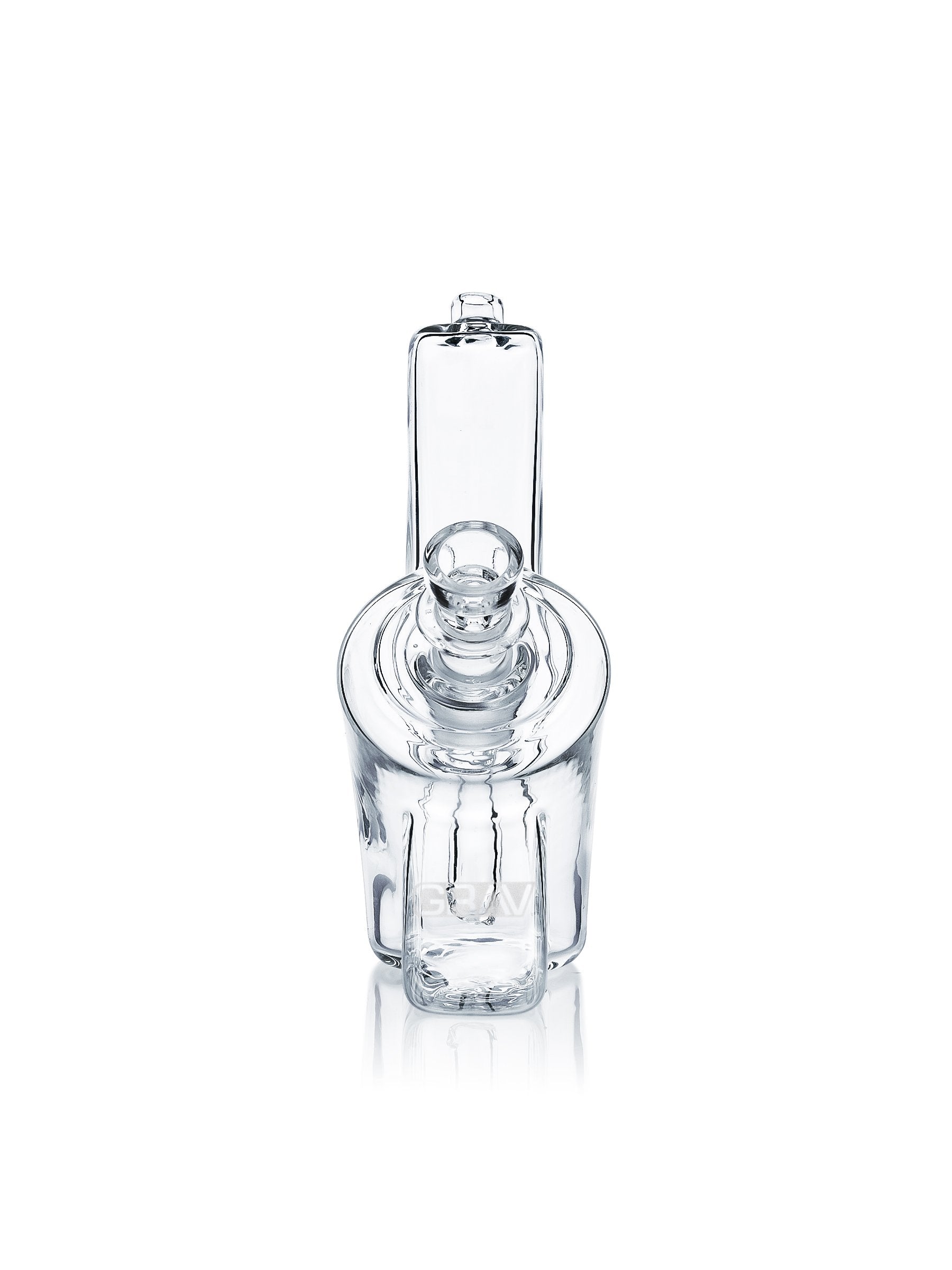 grav wedge glass bubbler front view