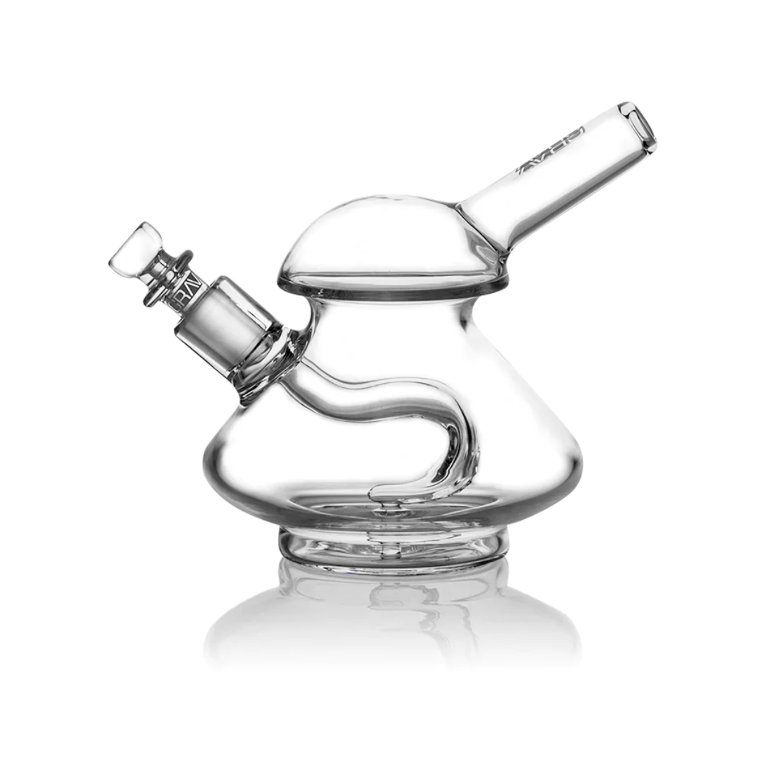 GRAV Wobble Bubbler Mini Glass Water Pipe Side View