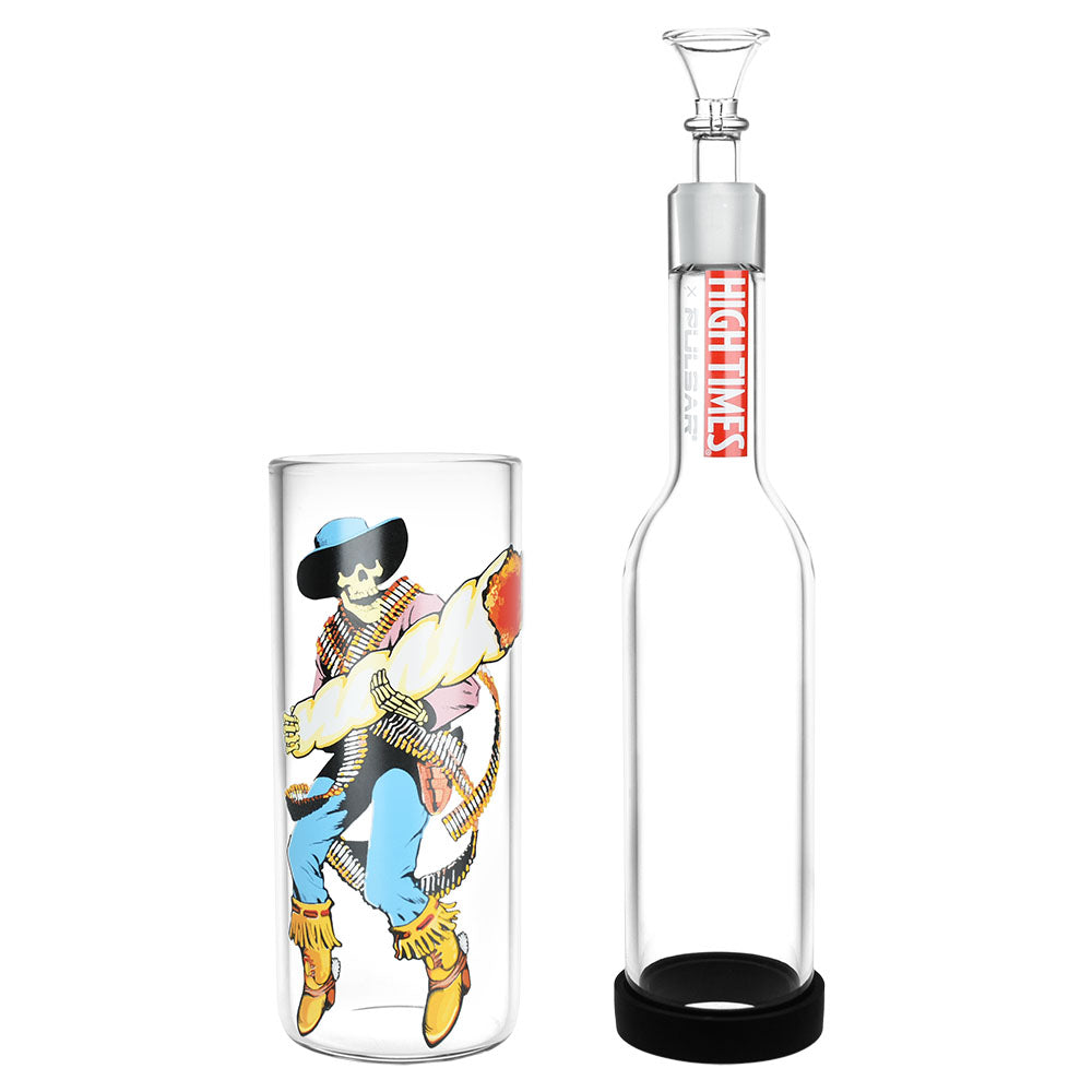 High Times x Pulsar Glass Gravity Bong Water Pipe Cowboy