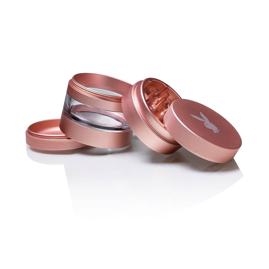 Playboy RYOT Jar Body 4-Piece Aluminum Herb Grinder Rose Gold
