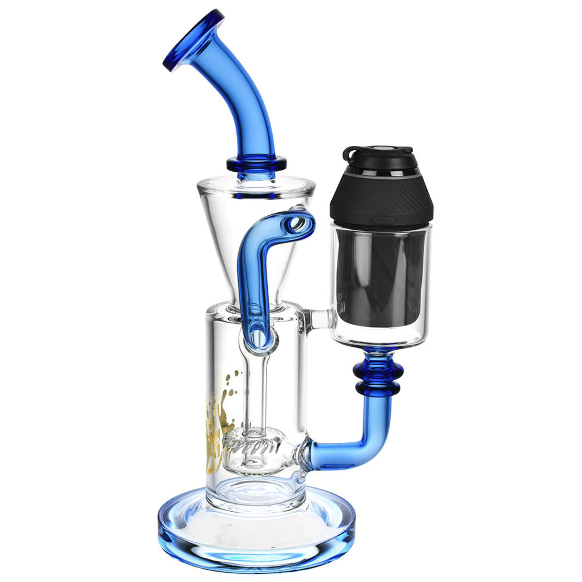 Pulsar Puffco Proxy Recycler Glass Water Pipe Blue