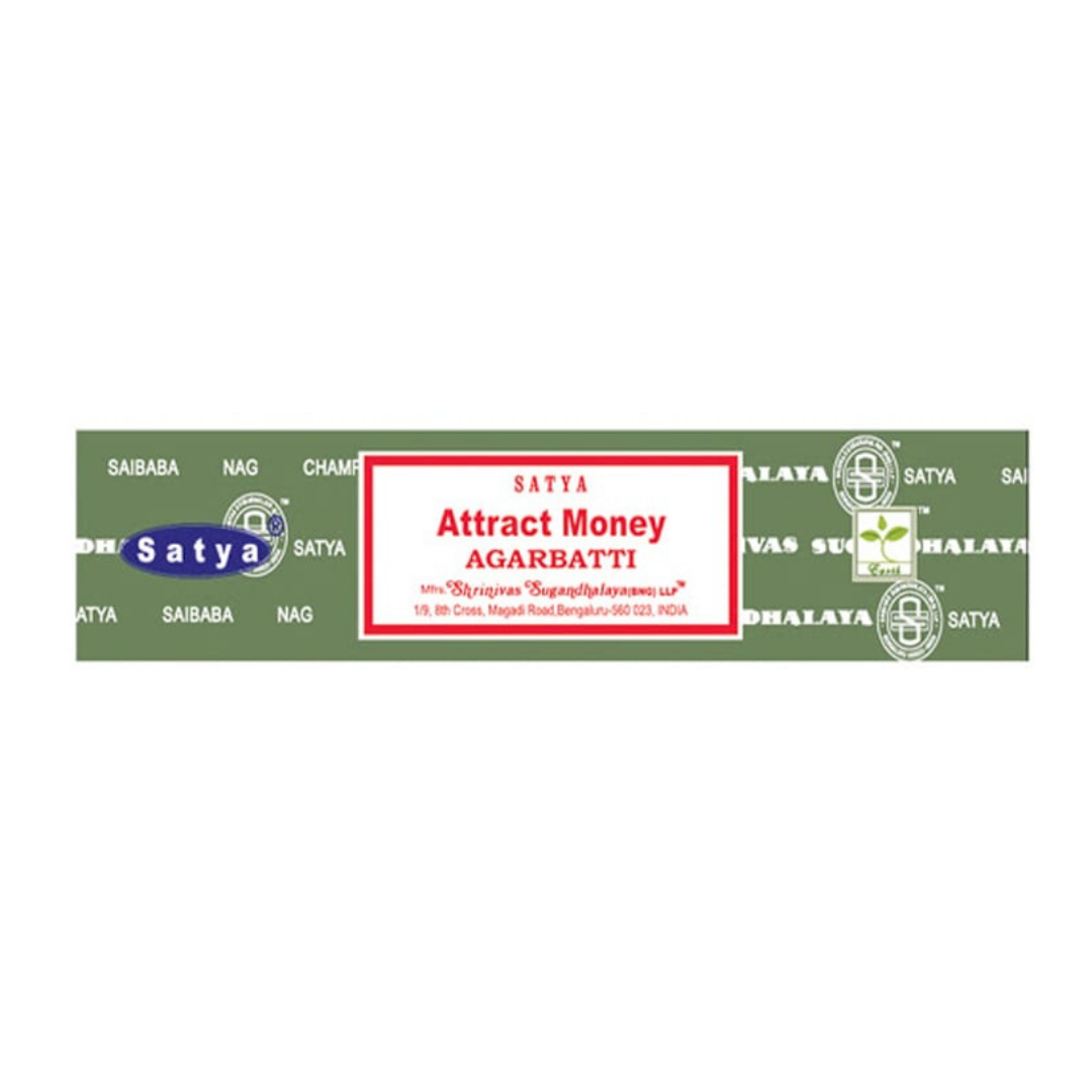 satya sai baba incense sticks attract money 15 gram box green