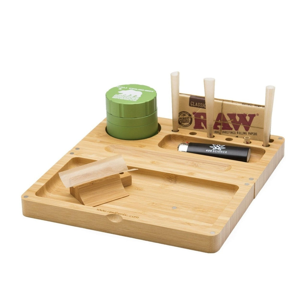 RAW Backflip Bamboo Rolling Tray