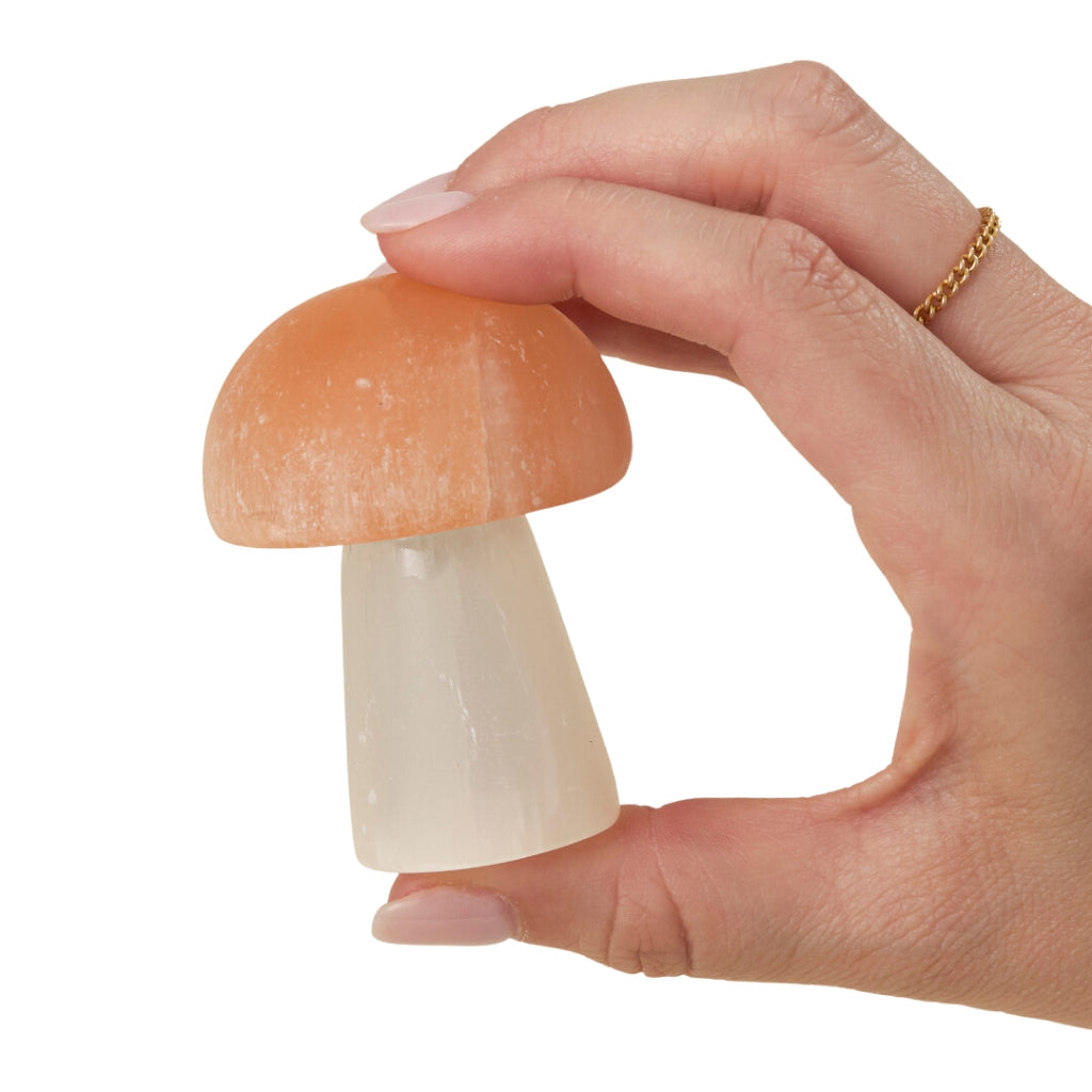 Selenite Crystal Mushroom