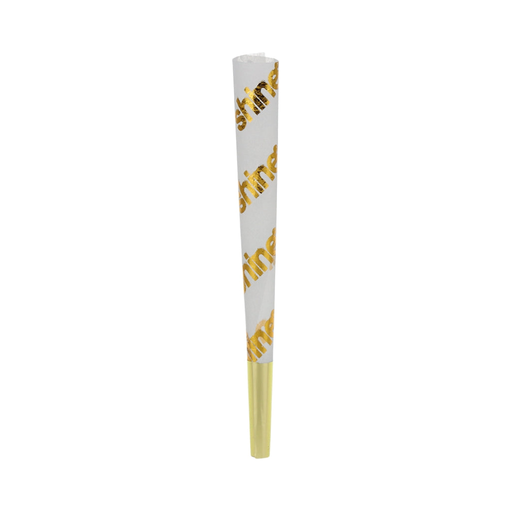 Shine White 24k Gold King Size Cones