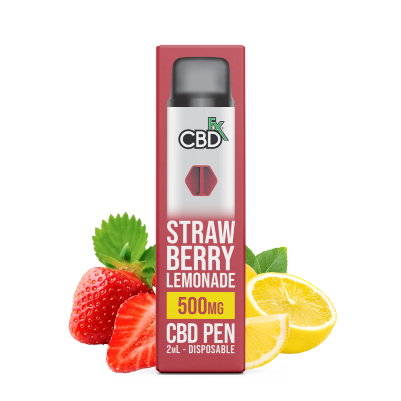 cbdfx cbd vape pen strawberry lemonade 500mg