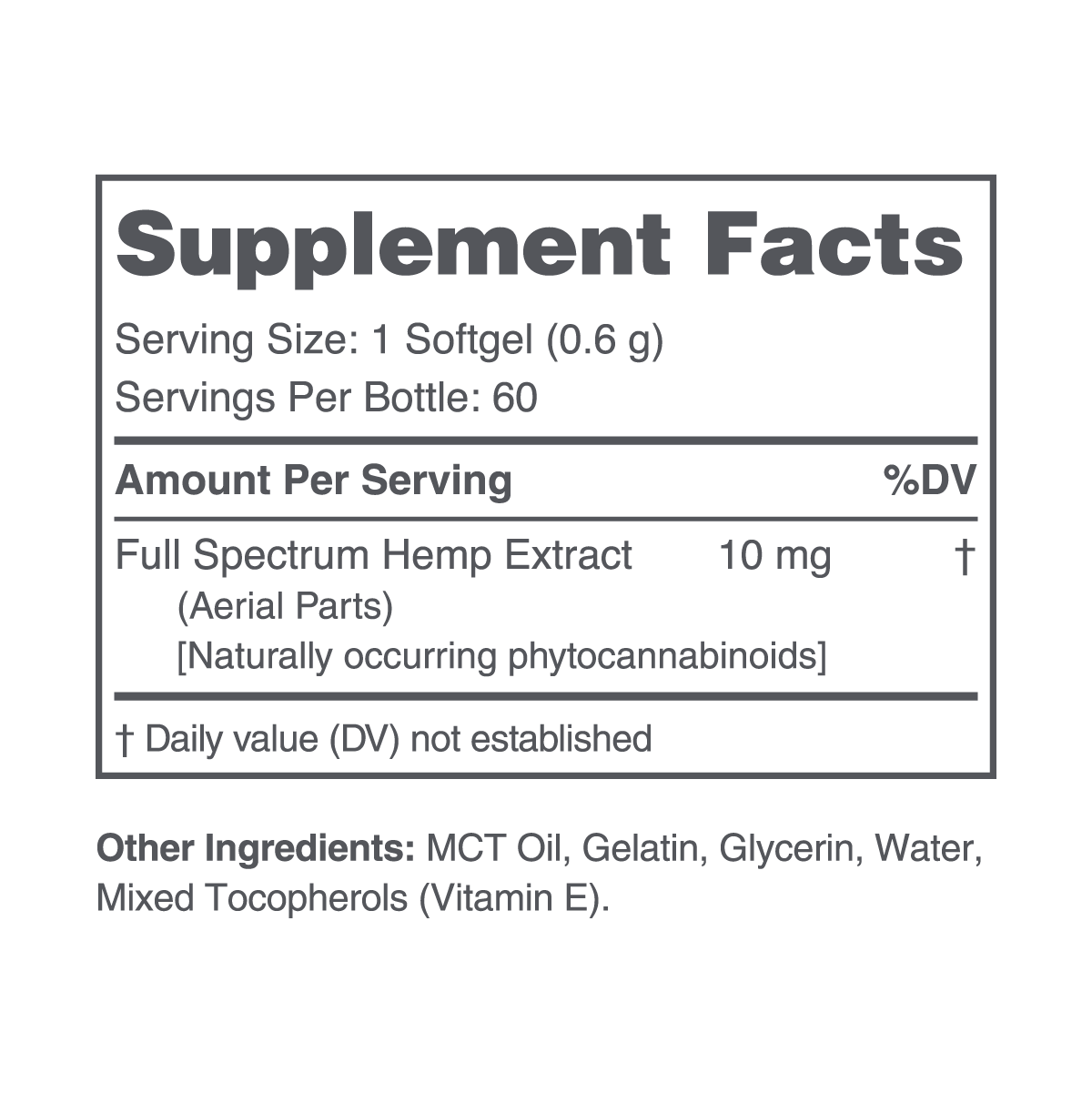 cbdmd delta 9 thc softgels microdose 1mg ingredients