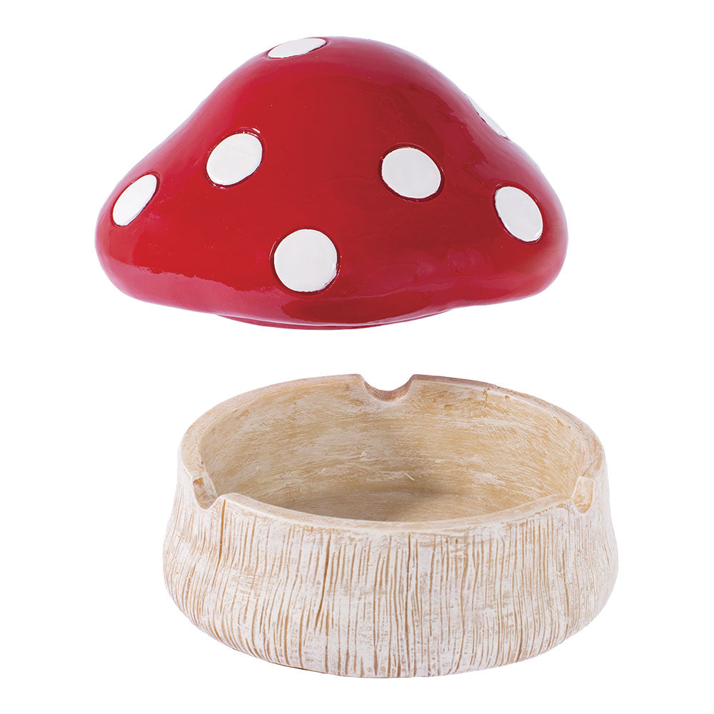 Fujima Red Mushroom Covered Ashtray Lid