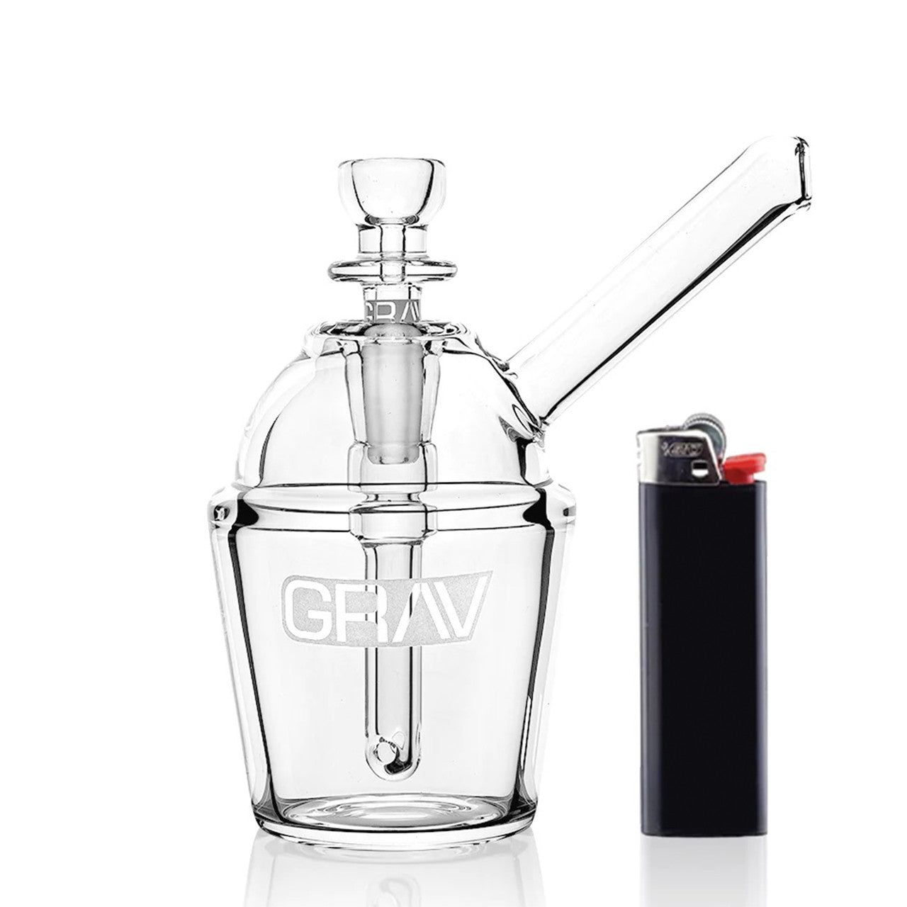 GRAV Slush Cup Pocket Bubbler Mini Glass Water Pipe