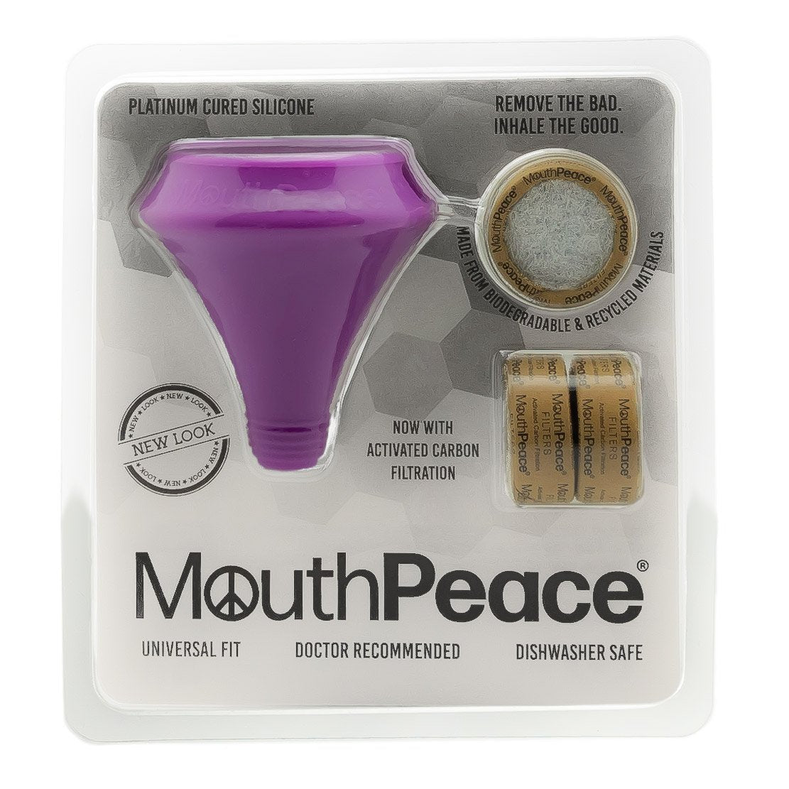 moose labs bong mouthpiece carbon filter purple