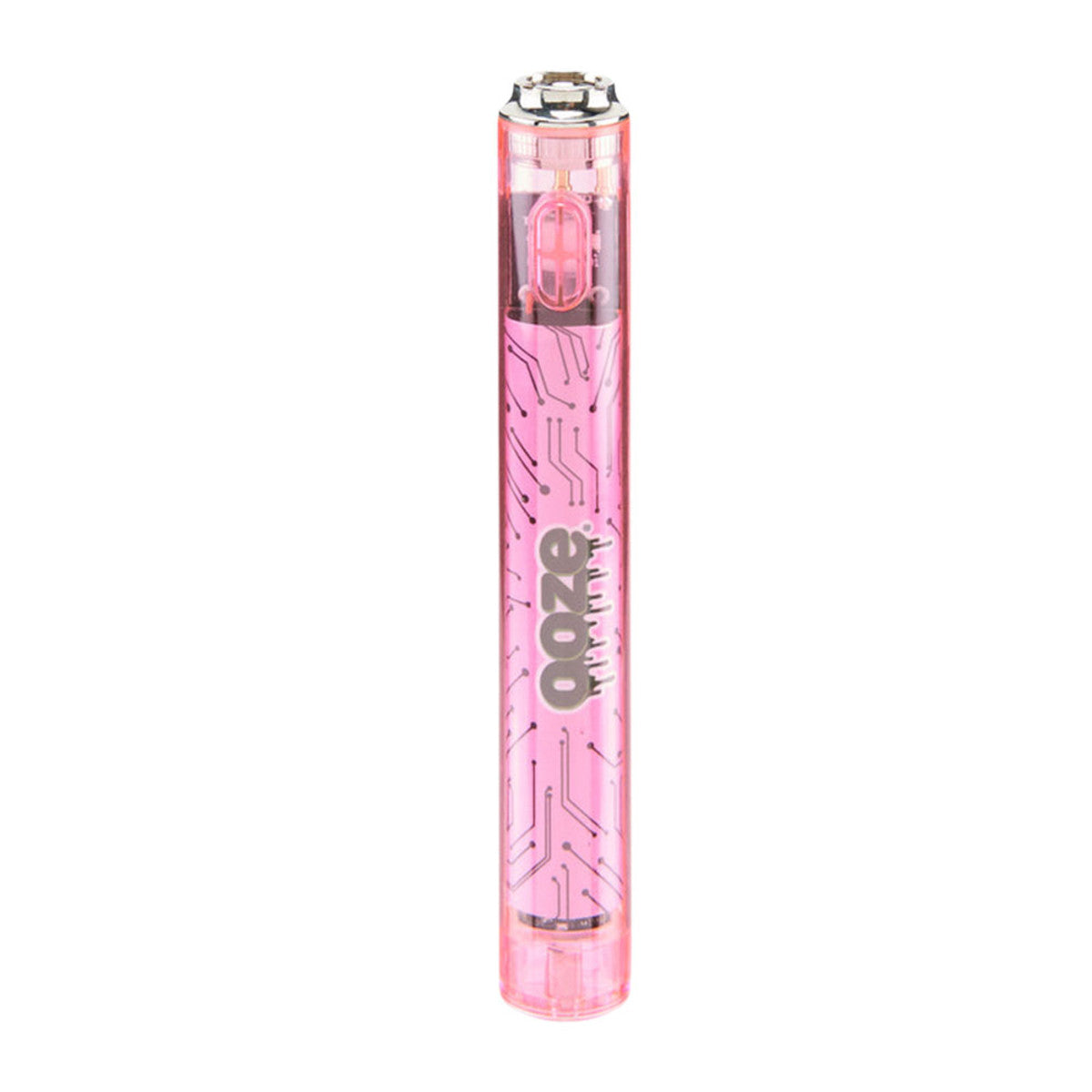 Ooze Slim Clear Series 510 Vape Cartridge Battery Atomic Pink