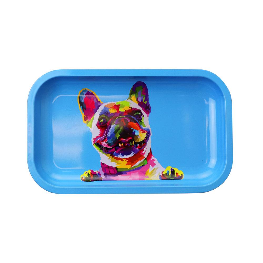 puff puff pass frenchie dog rolling tray medium