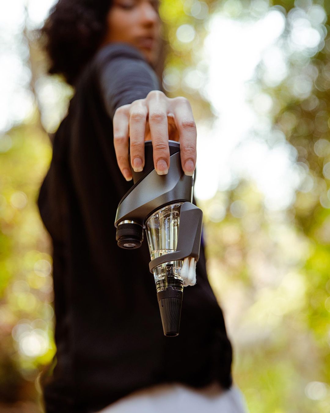 puffco peak pro travel glass top clear upside down