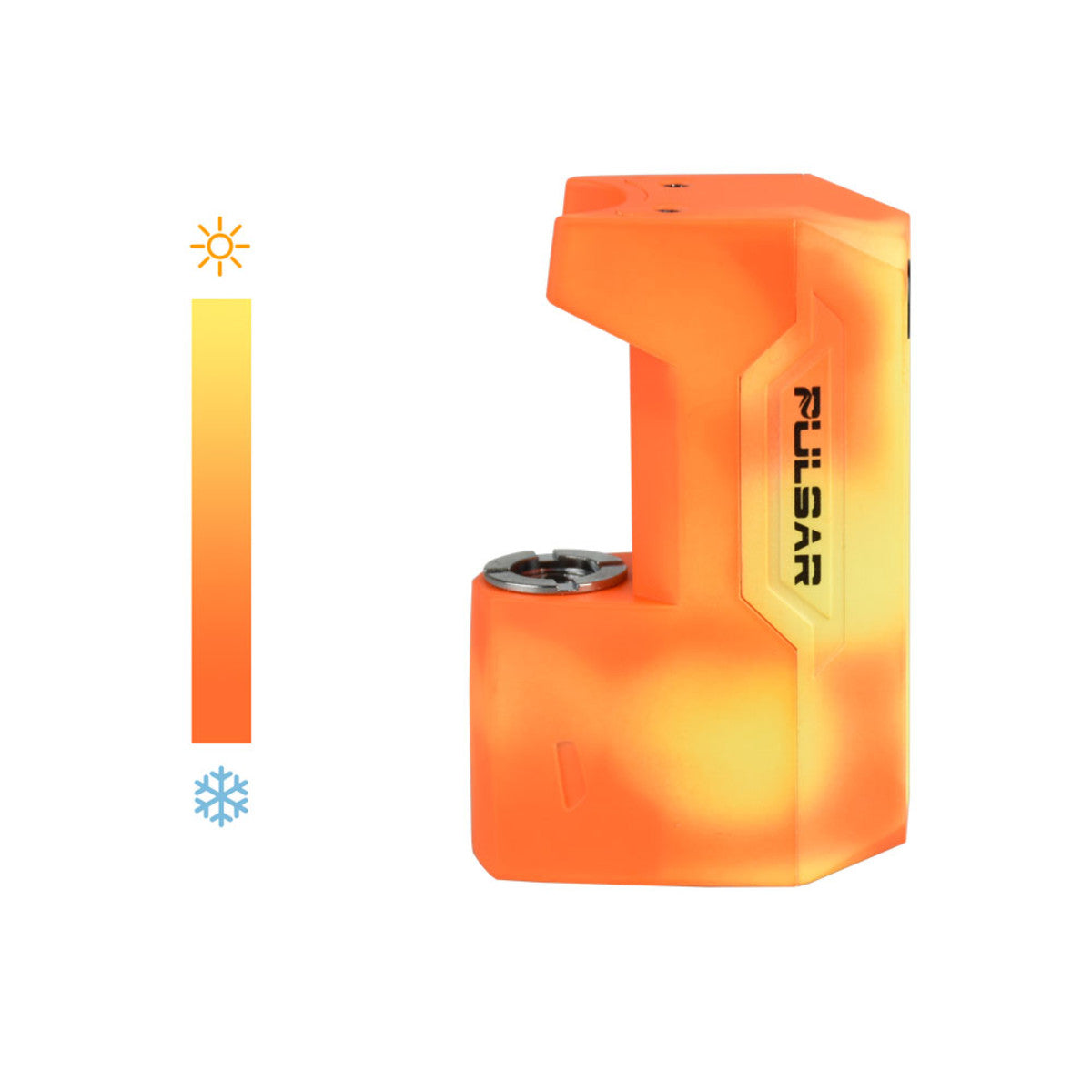 pulsar gigi 510 cartridge vaporizer orange yellow thermochromic
