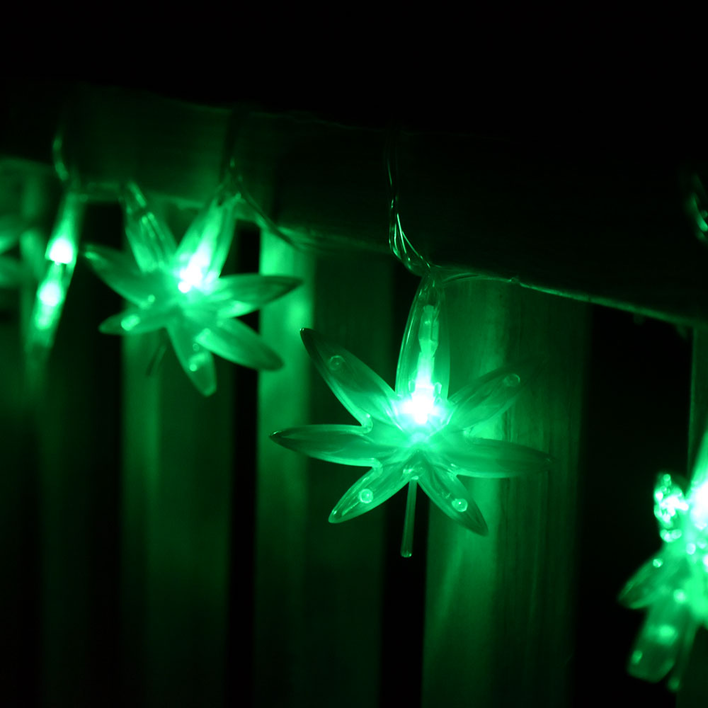 pulsar high lights hemp leaf string light set