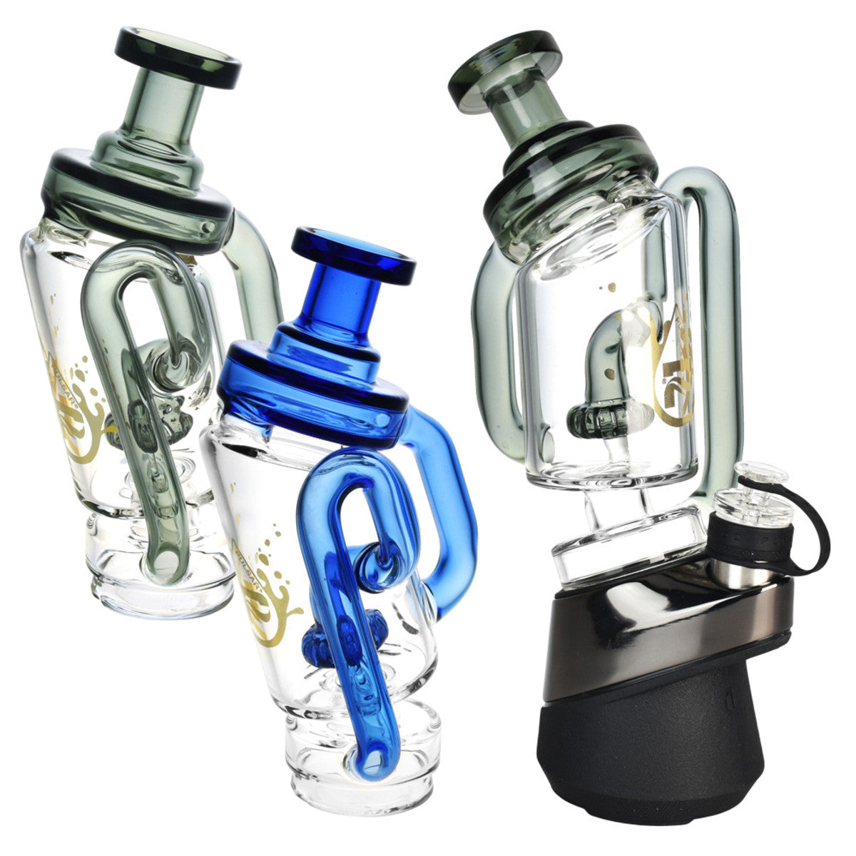 pulsar puffco peak pro recycler attachment glass colors