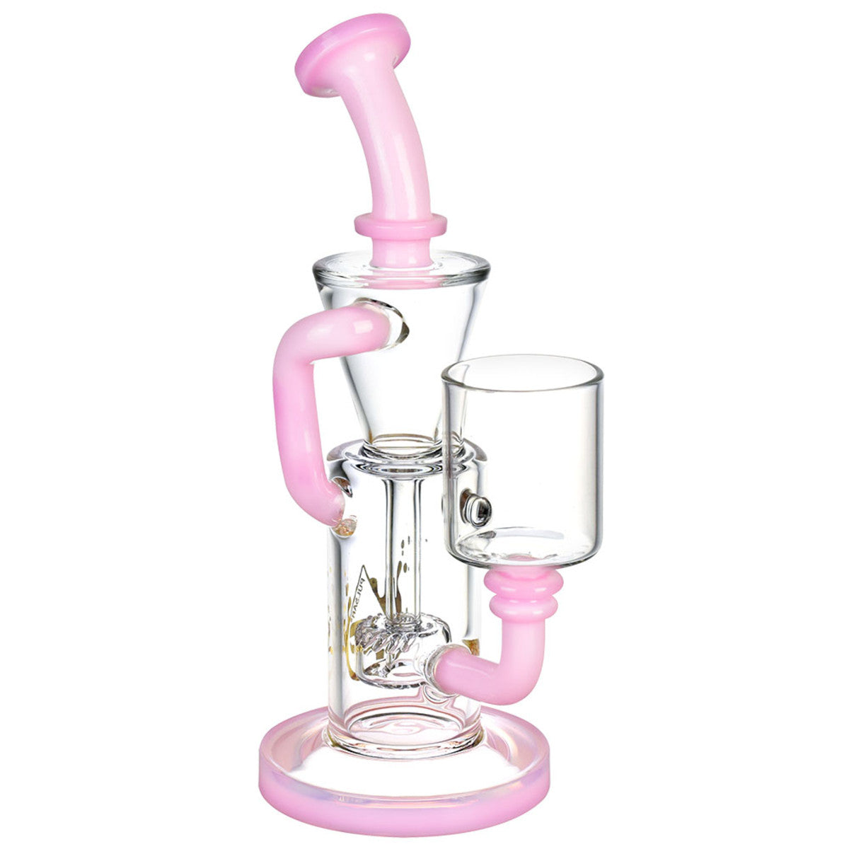 Pulsar Puffco Proxy Recycler Glass Water Pipe Pink