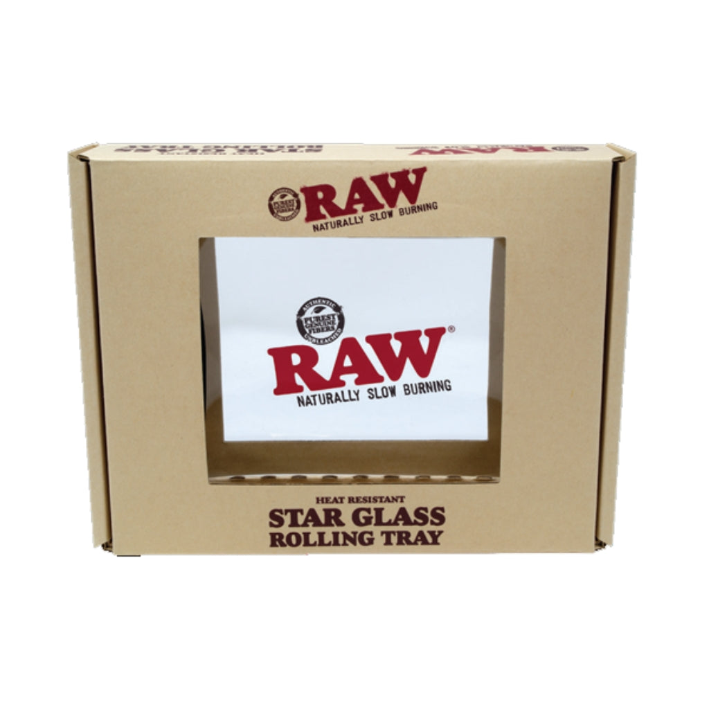 RAW Star Glass Mini Rolling Tray Box