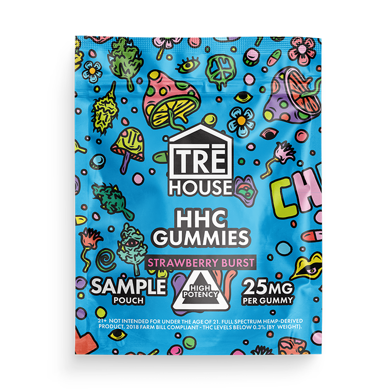 tre house hhc gummies strawberry burst 25mg sample