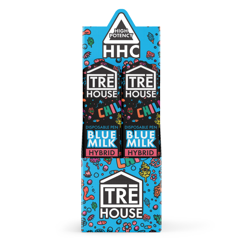 tre house hhc vape pen disposable blue milk hybrid