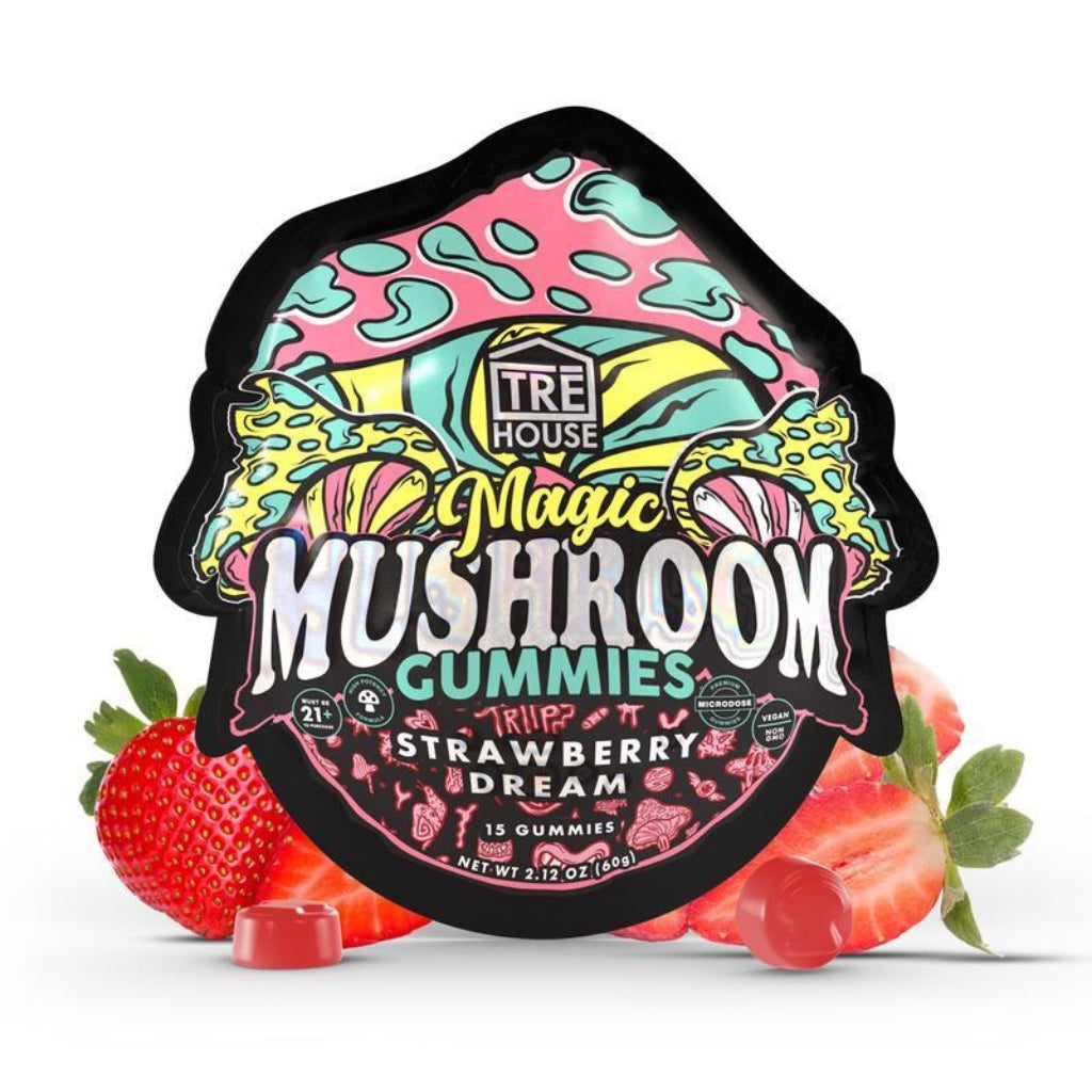 TRE House Magic Mushroom Gummies Strawberry Dream